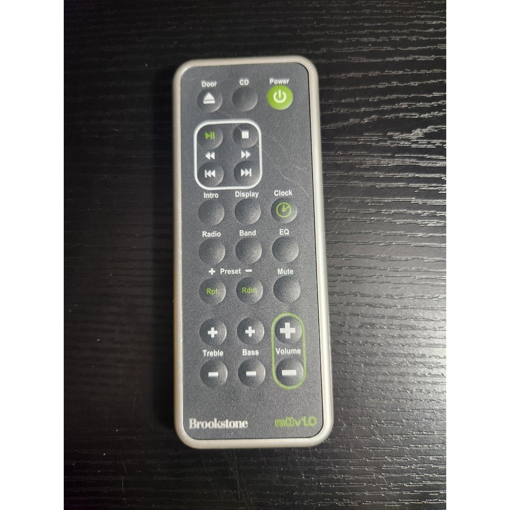 Brookstone mwc0v1.0 CD player Remote Control Audio System Stereo‎ Component